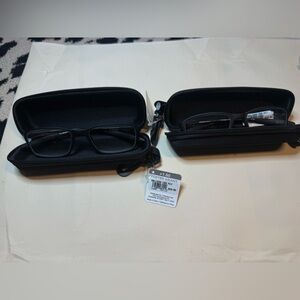 Foster Grant Black Eyeglasses with Case